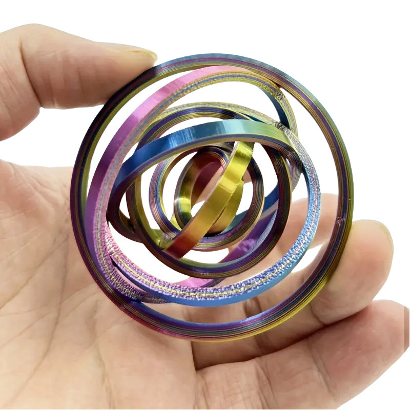 3D Ring Fidget Spinner Fidget Ring Toy for Adults Creative and Unique Portable Toy