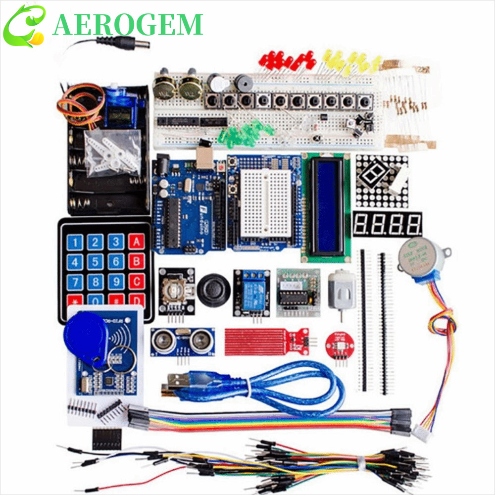 AEROGEM Uno R3 โครงการ, RFID Red Board Jumper Wire Starter Kit สําหรับ Arduino Uno R3, Arduino Uno R