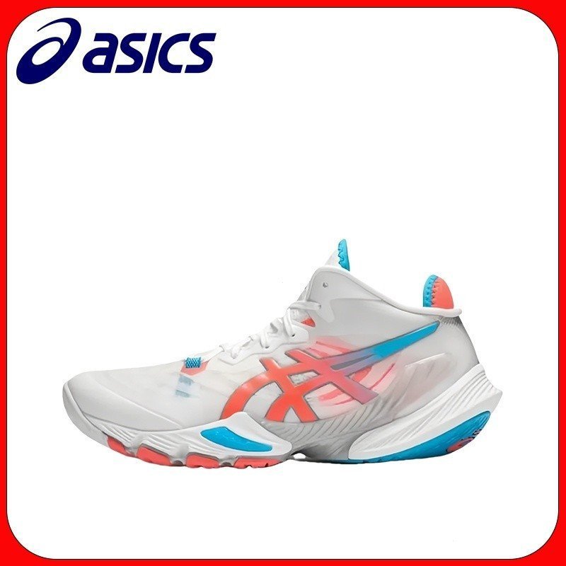 แฟชั่นแฟชั่น ASICS 亚士 METARISE 球 รองเท้าบุรุษ sports鞋 1053A062-100 白蓝红 5HNB T7T2