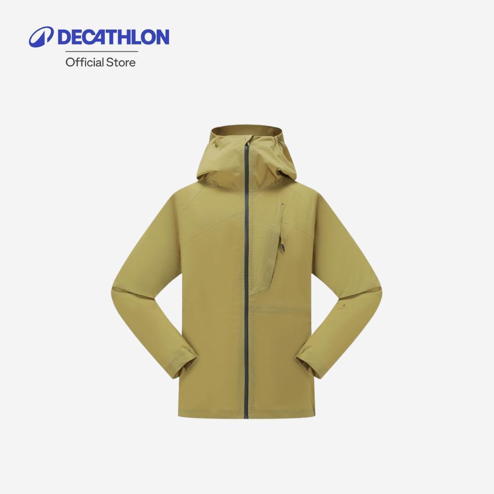 Decathlon Jacket Mh500 Light Man เสื้อแจ็คเก็ตเดินป่ากันน้ำน้ำหนักเบาสำหรับผู้ชาย รุ่น Mh500 - Green