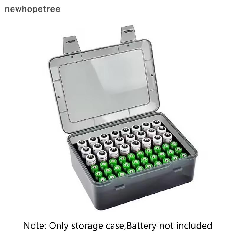 [newhopetree] ที่เก็บแบตเตอรี่ - ใส่แบตเตอรี่ AA/AAA 54 ก้อน, กล่องลิ้นชัก Home & Garage สต็อกใหม่