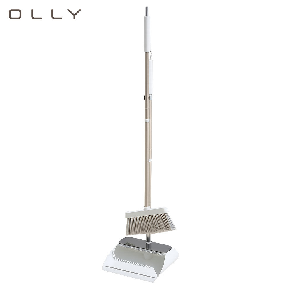 OLLY Korea OLBD01W All In One 3 Layer Micro Brush Broom Dustpan Set