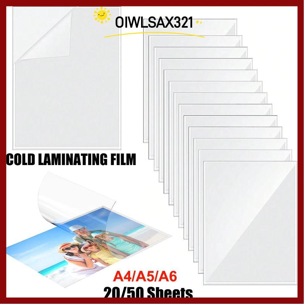 OIWLSAX321 ฟิล์มเคลือบเย็น, ฟิล์มเคลือบเงาไม่พิมพ์, สติ๊กเกอร์ไวนิลกันน้ํา A4/A5/A6 สํานักงานและใช้ใ