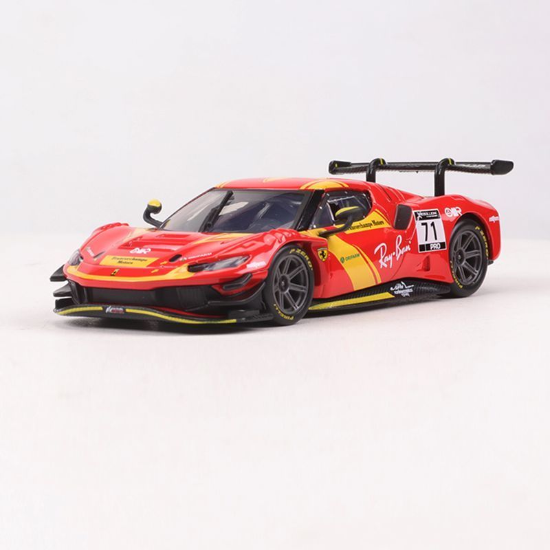 [การส่งมอบความเร็ว] ดีกว่าอเมริกา 1: 43 Ferrari 296 GT3 รถแข่งรถสปอร์ตจําลองรถโลหะผสมรุ่น