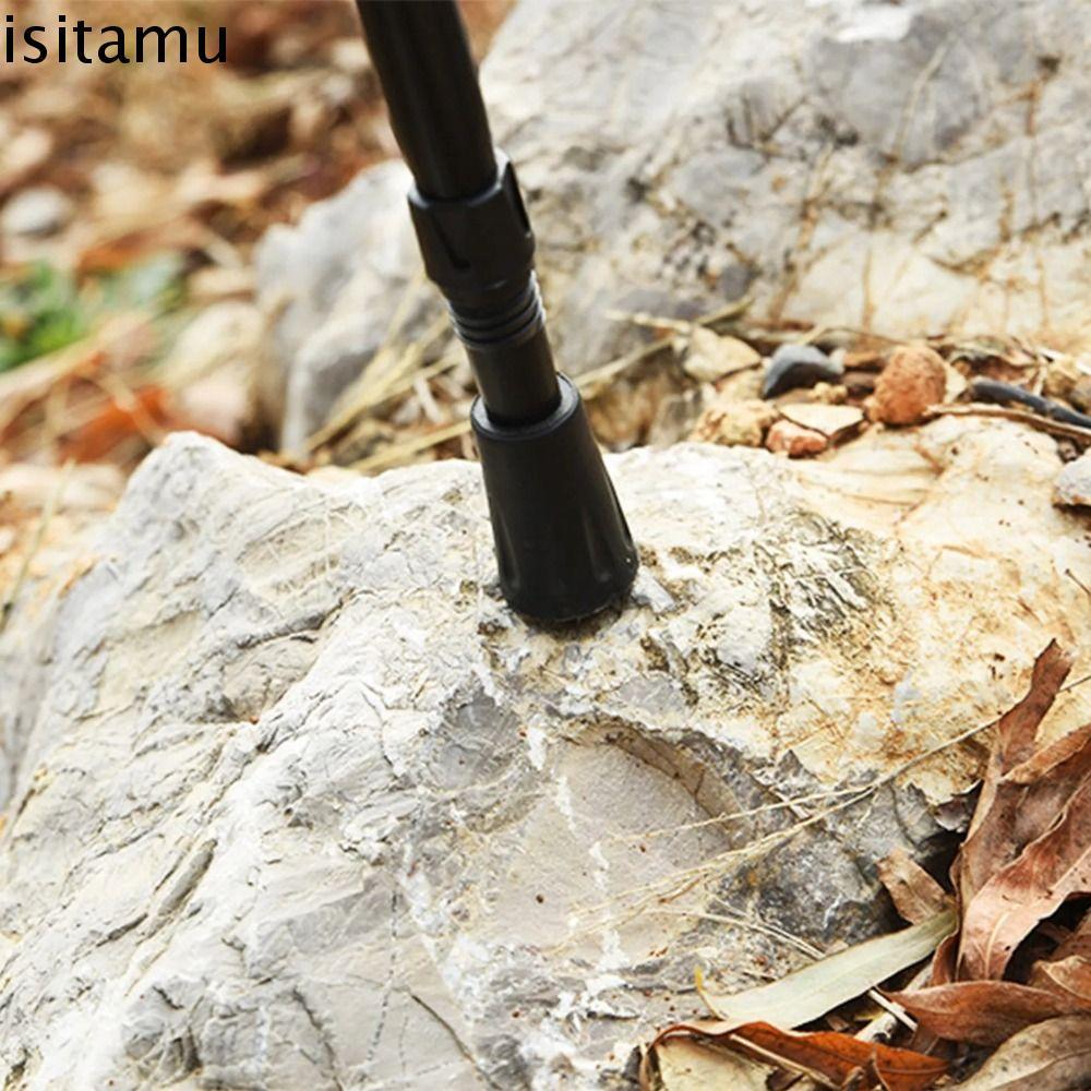 อุปกรณ์ป้องกันปลายไม้เดิน ISITAFT, กันลื่น 11 มม. Trekking Pole Bottom Cover, ยาง Cane Tip Protector สวมใส่สีดําป้องกันการลื่นไถล Trekking Pole Tip Protectors เดิน