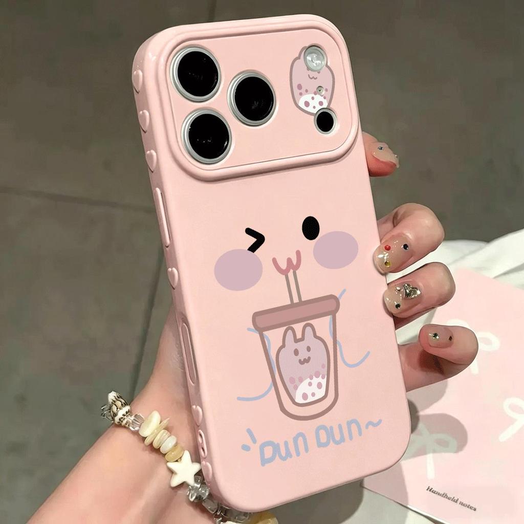 ชานมสําหรับ iPhone 1715 Case 16P New 1413 Soft Case 16 Cute XR