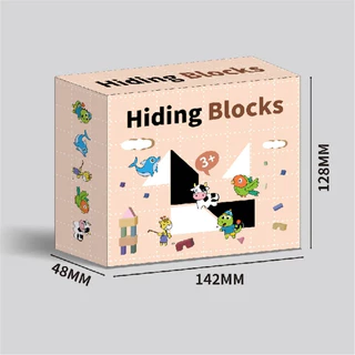 ส่งฟรี ของเล่น ซ่อนบล็อกชุดเด็กMontessoriปริศนาบล็อกของเล่นปัญญาจิ๊กซอว์ปริศนาการเรียนรู้ของเล่นเด็ก สินค้าพร้อมส่ง
