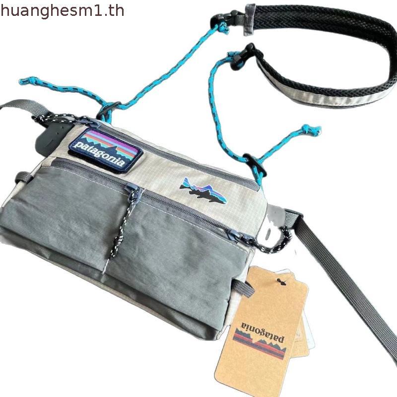 Patagonia Patagonia กระเป๋าสะพายไหล่ลําลองผู้ชายกระเป๋า Messenger ฟังก์ชั่นกีฬากันน้ําบินกระเป๋าปลา