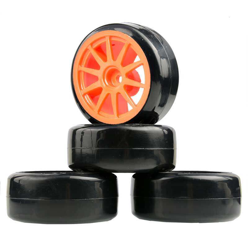 1/10 Sakura D4 D5 Tamiya 63 มม.Drift Slick ยางสําหรับ HSP 94123 TT02 Kyosho FW06 Smooth Hard ทนต่อกา