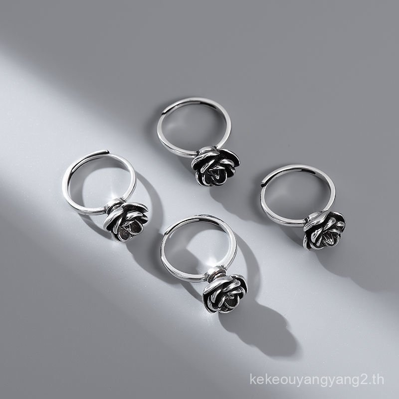 2026 สไตล์ใหม่ Rose Anti-Wolf Index Finger Ring หมุนหนึ่งบิดพร้อมใช้งาน Self-Defense Stab Self