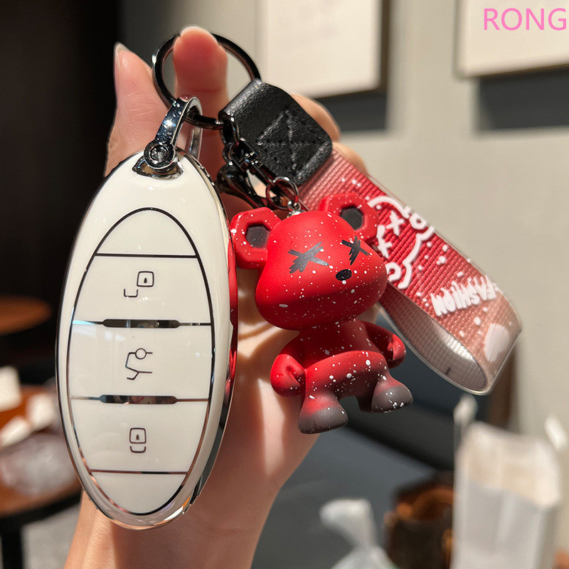 สังกะสีอัลลอยด์กุญแจรถสําหรับ 2021 FAW Bestune T77 Key Case T77pro ใหม่ B70 หัวเข็มขัด T55 Bestune T
