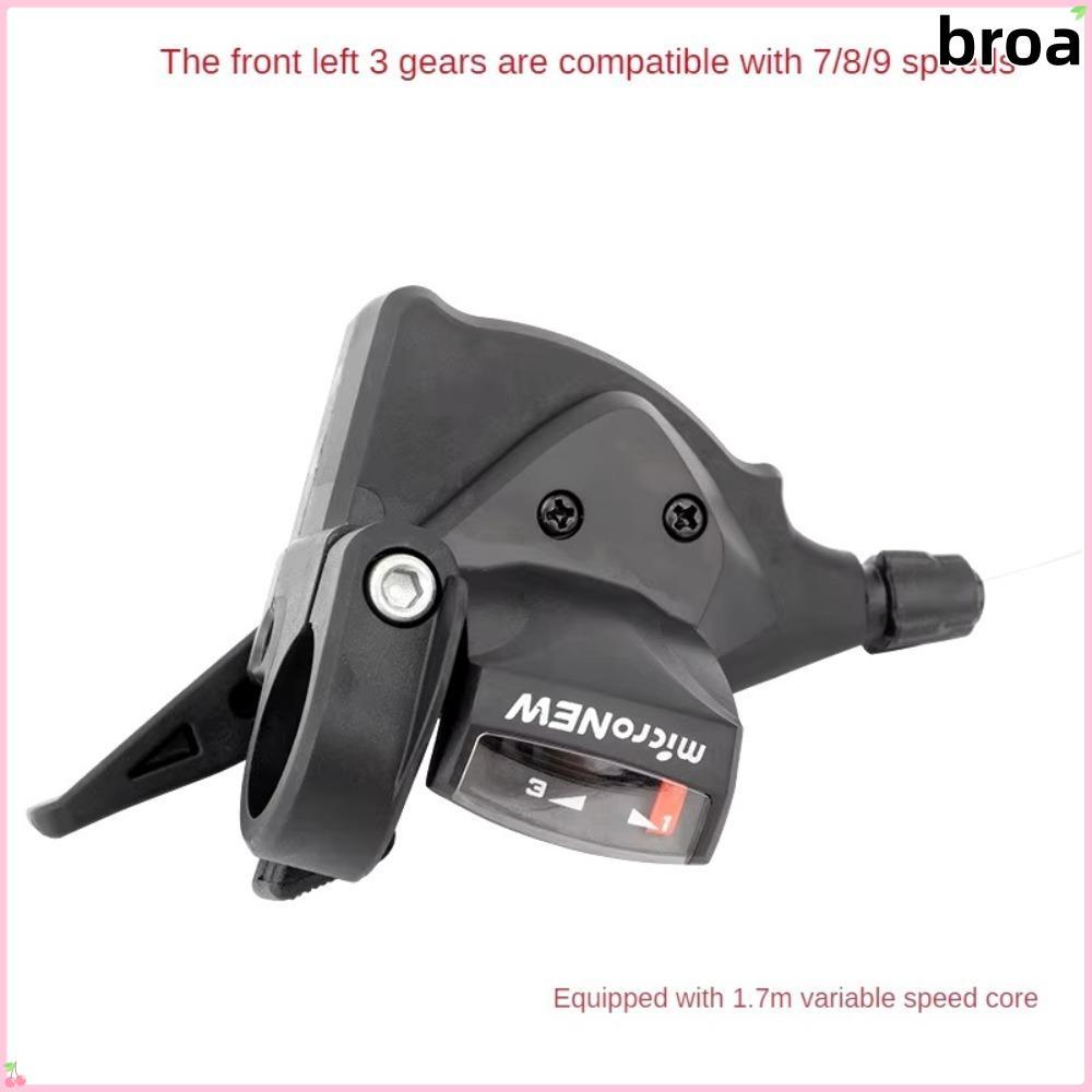 BROA จักรยาน Levers Shifter, 7/8/9/10/11 ความเร็วซ้ายขวา Thumb Mountain Bike Shifter, ทนทาน Universal Shifter Lever สําหรับ 52T Cassette