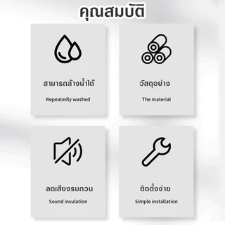 LoomLab 3pcs คิ้วกั้นประตู 4 สี 93cm ที่กั้นประตู ยาง แผ่นกั้นประตู กันแมลง กันแอร์ออก ป้องกันเสียง