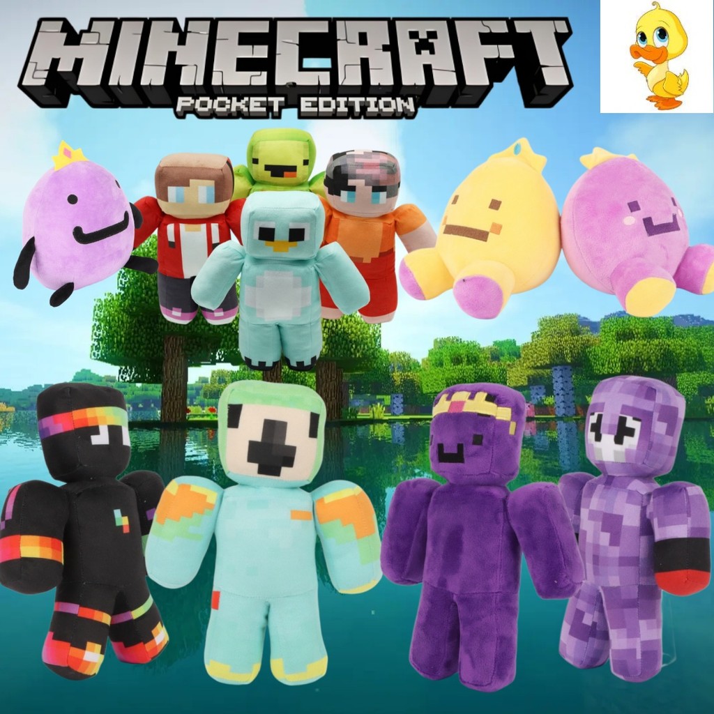 พลัส✨ Kawai ClownPierce Wemmbu ตุ๊กตาตัด SpokelsHare และ ParrotX2 ของเล่น JJ & Mikey Creative Jeep และ Beige L ตุ๊กตา Minecraft เกมสินค้า