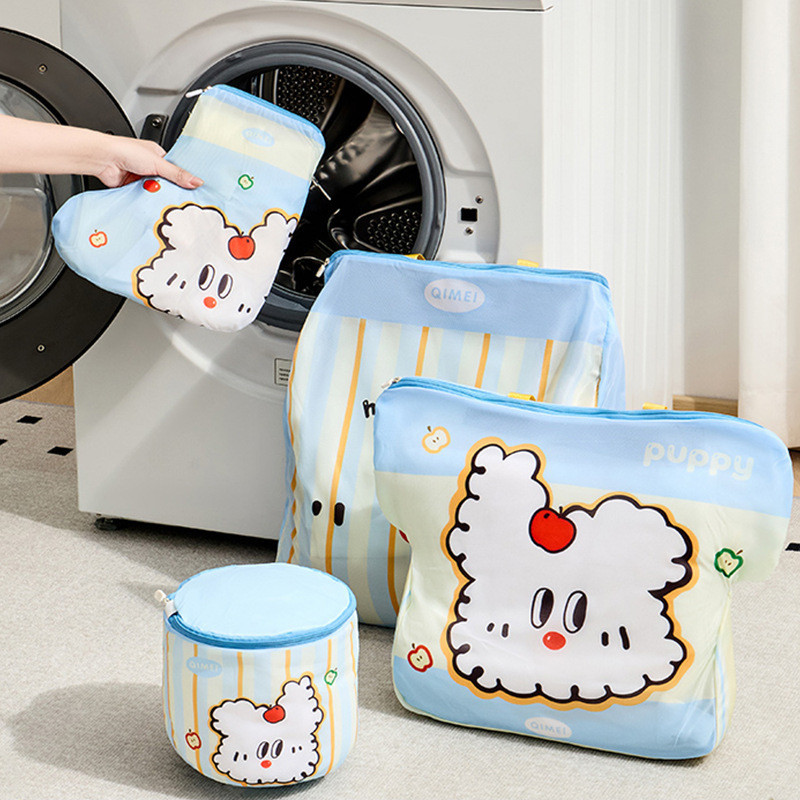 1 PC ถุงซักผ้า Anti-Deformation Anti-Dyeing Classification ในครัวเรือน Fine ตาข่ายซักผ้าป้องกันกระเป๋าหนาแบบพกพาเสื้อผ้าชุดชั้นใน