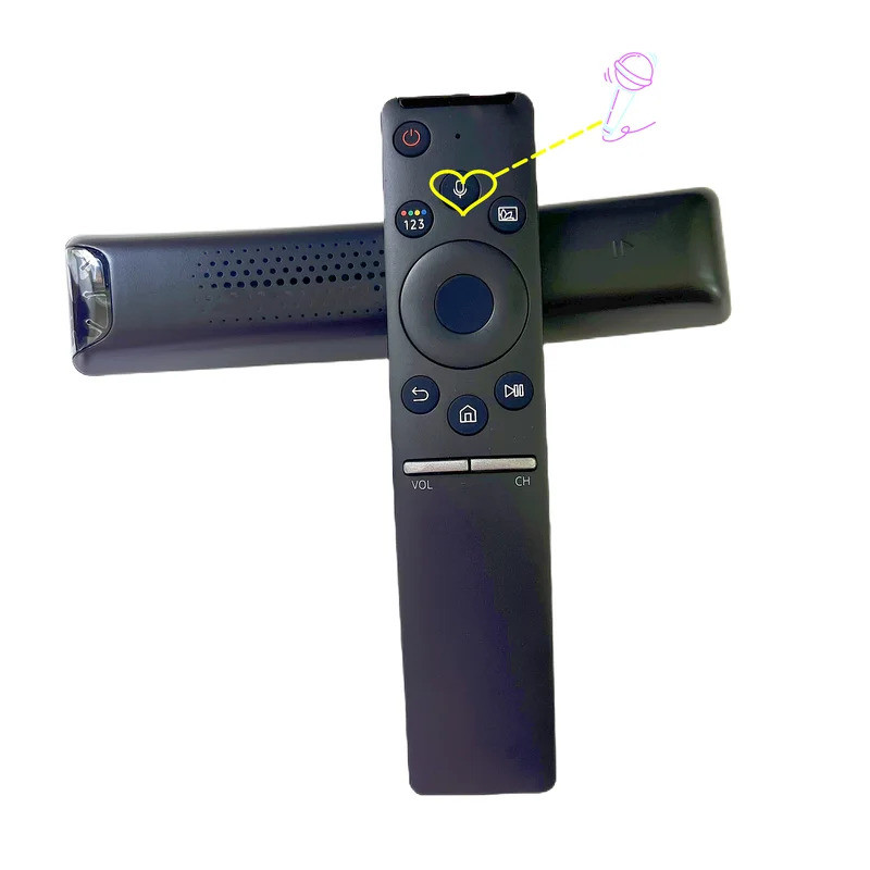 รีโมทคอนโทรลด้วยเสียงใหม่สําหรับ Samsung QN82Q6FNAFXZA, QN82Q8FNBFXZA, QN85Q900RAF, QN75Q65FNFXZC สม