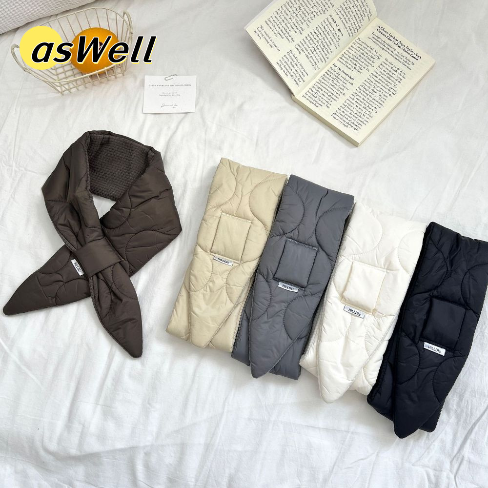 ASWELL ผ้าพันคออารมณ์เกาหลี อบอุ่น สำหรับผู้หญิง