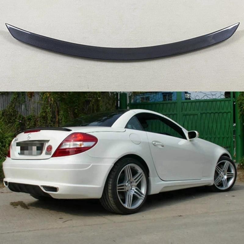 สําหรับ Mercedes Benz SLK Class R171 R172 SLK200 SLK280 SLK300 SLK350 คาร์บอนไฟเบอร์ด้านหลังฝาครอบสป