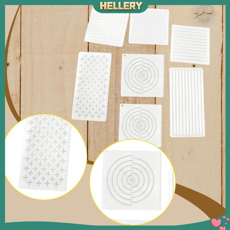 [HelleryTH] 7x Sashiko Stencils Sashiko Pattern Template สําหรับ Hand Quilting Drawing Line