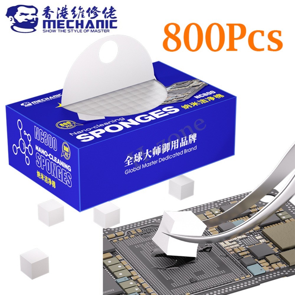 ช่าง NC800 Nano Spong ทําความสะอาดไม่มีสารตกค้างโทรศัพท์หน้าจอ PCB เมนบอร์ดกระจกด้านหลังกล้อง Solder Flux น้ํามันกรอบเครื่องมือทําความสะอาด