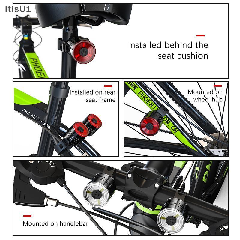 [FSP] ไฟท้าย ไฟหมวกกันน็อคอลูมิเนียมอัลลอยด์ไฟเตือนขี่กลางคืนจักรยานเสือภูเขาไฟ Led ด้านหน้าไฟท้าย P