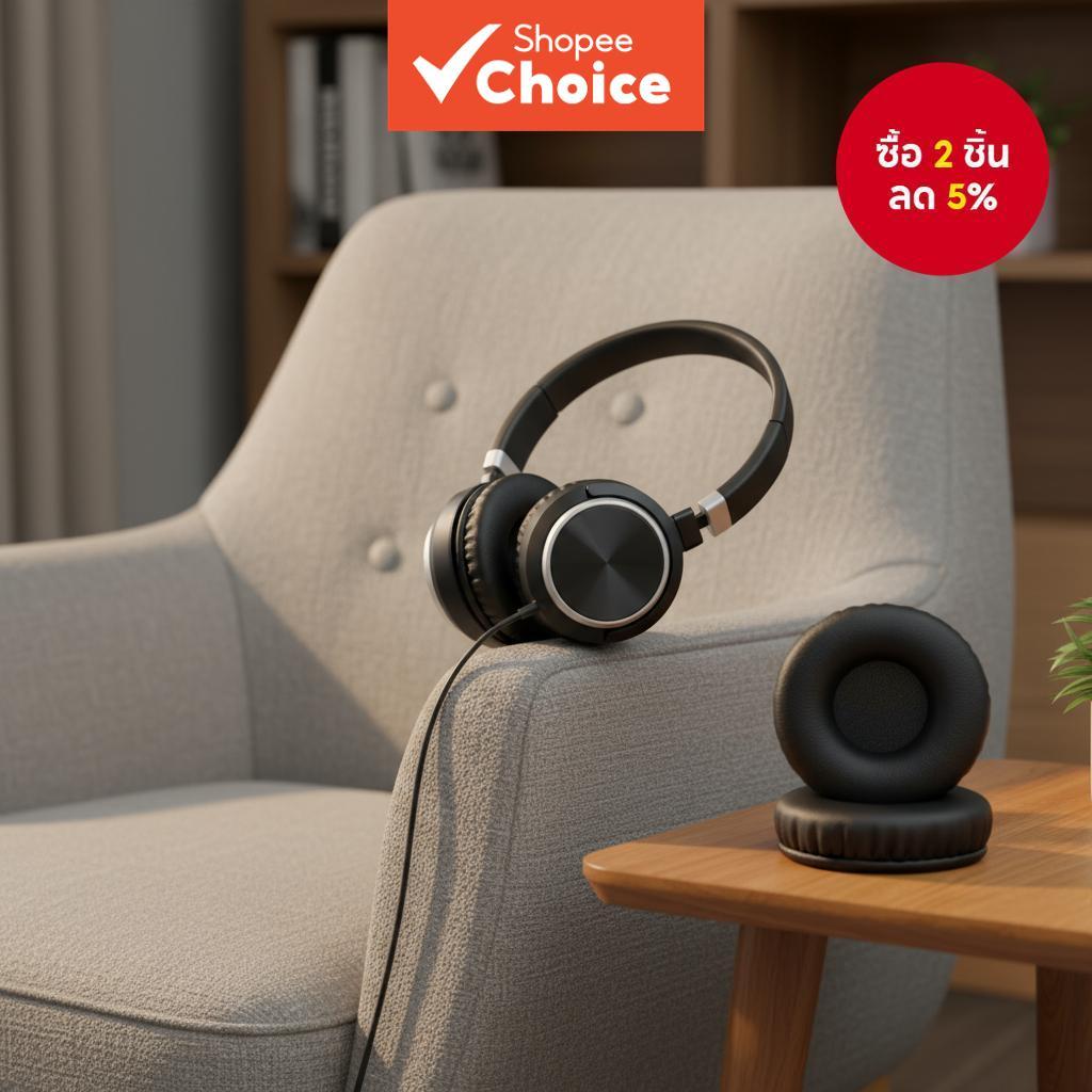 แผ่นรองหูฟังเปลี่ยนสําหรับหูฟัง Jabra Evolve 20 30 40 65