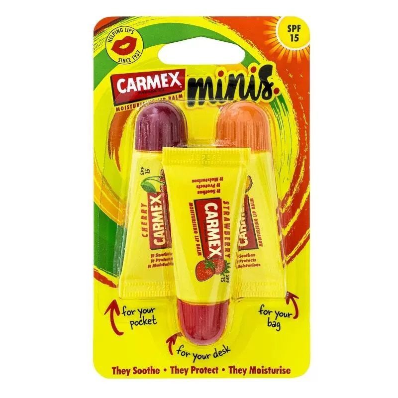 American CARMEX CARMEX Sunscreen Lip Balm Set รสผลไม้ SPF gx