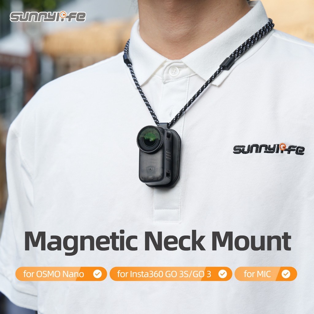 สําหรับ DJI OSMO Nano Magnetic Neck Hanging GO 3/3S First Person Shooting Mic ไมโครโฟนคอแขวน