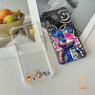 หรูหรา แอปเปิ้ลโทรศัพท์ ทิกเกอร์และวินนี่เดอะพูห์ สำหรับ Samsung A55 54 53 5G Samsung A51 4G จัดส่งจากประเทศไทย