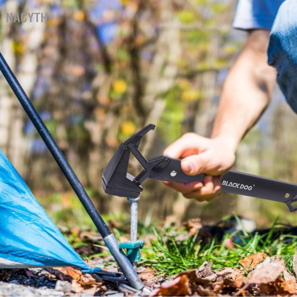 Nacyth Camping Hammer เต็นท์ Stake เหล็กหล่อ Hammerhead สำหรับกลางแจ้ง