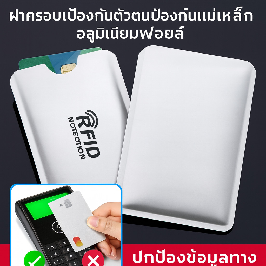 บล็อกคลื่นสัญญาณทุกความถี่ ซองป้องกัน RFID / เหมาะสำหรับการเดินทาง ซองพาสปอร์ต / ป้องกันการขโมยข้อมู