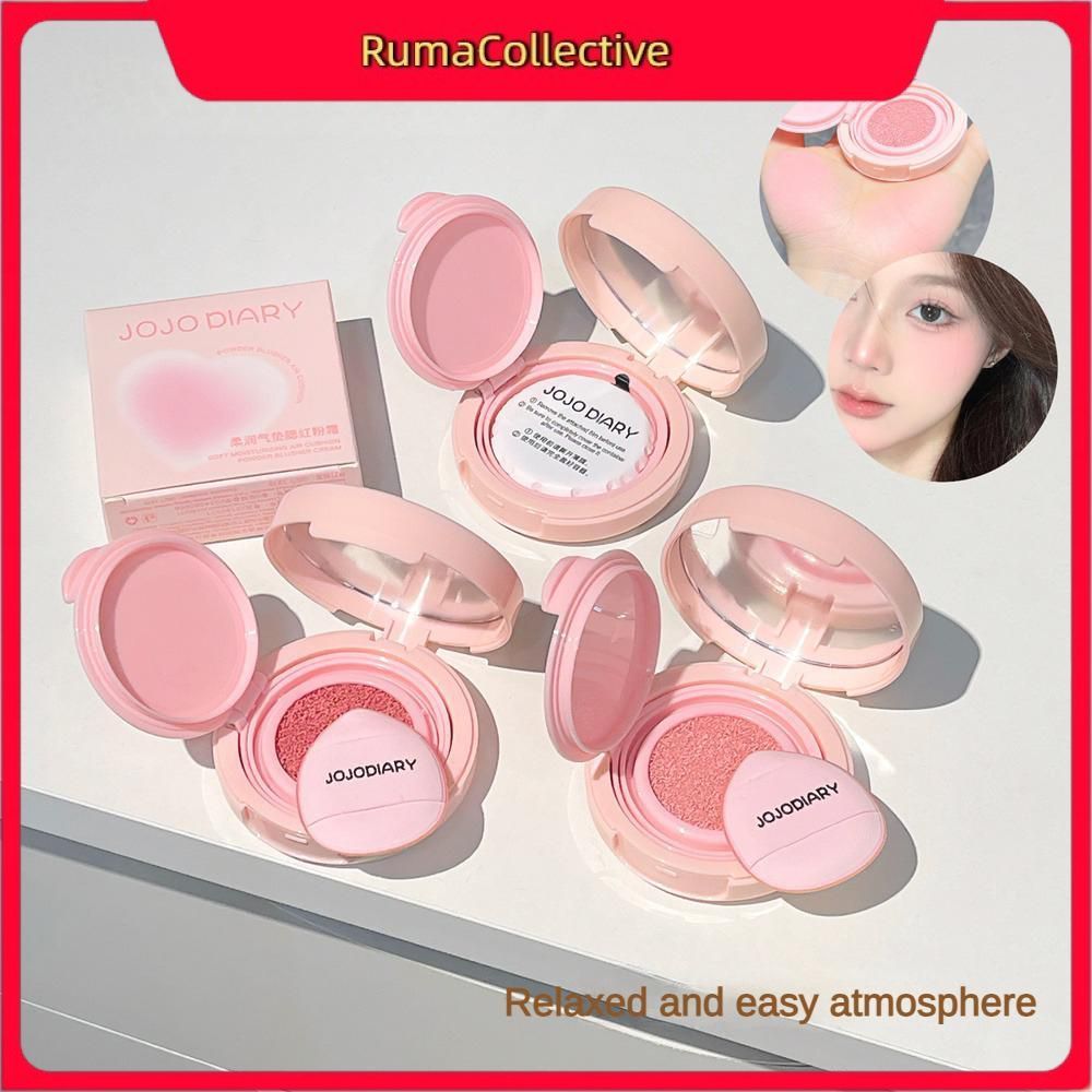 【จัดส่งภายใน 2-3 วัน】 บลัชออนเนื้อเนียนนุ่ม JoJo's Diary of Light and Soft Blush, บลัชออนแบบคุชชั่น 