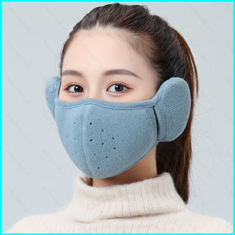 BY2 Breathable Earmuff Face Mask Unisex ล้างทําความสะอาดได้และนํามาใช้ใหม่สไตล์เกาหลีป้องกันฝุ่นแฟชั