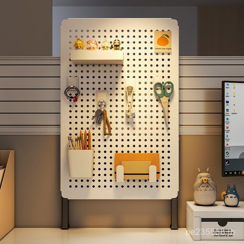 ชั้นวางของ Hole Board Handy เครื่องมือตําแหน่งการทํางาน Office Storage Desktop Office โต๊ะแนวตั้งจัด