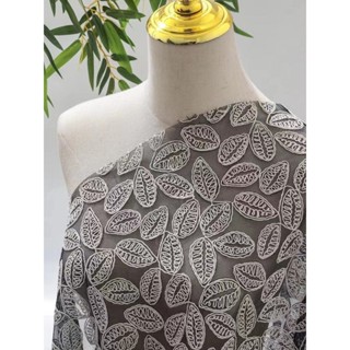 ผ้าลูกไม้ strand tree leaf พร้อมไหมเย็บปัก สำหรับงานประดิษฐ์…