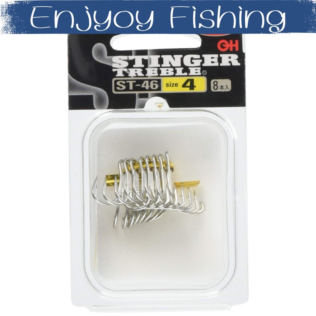 OWNER ST-46 สตี้งเกอร์ทริปเปิ้ลฮุค 4หมายเลข เคลือบกันสนิม สีดำ [Direct from Japan]