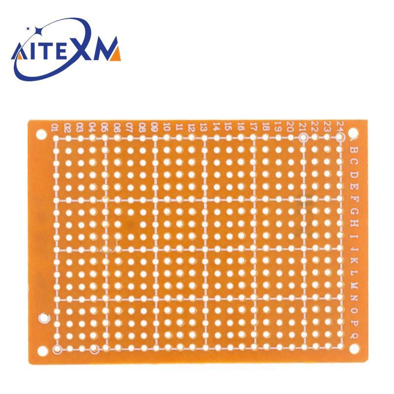 10Pcs 5*7 PCB 5x7 PCB 5cm 7cm DIY Prototype Paper PCB Universal Board Yellow Board