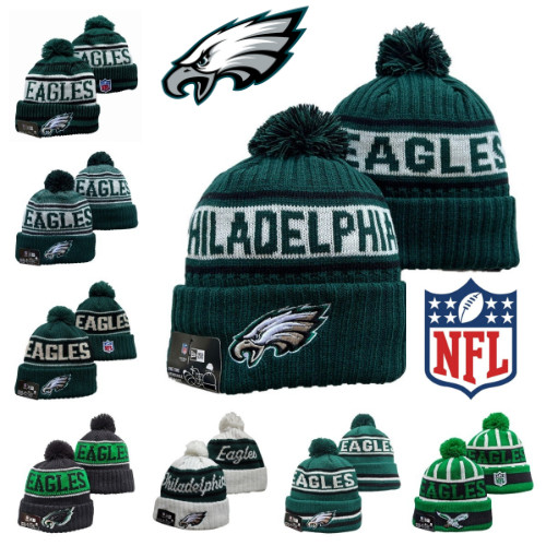 NFL Philadelphia Eagles หมวกลายถักใหม่ สีเขียว