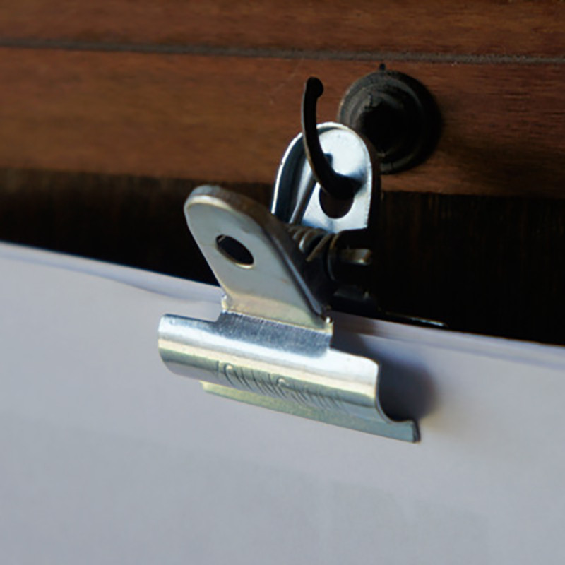 พร้อมสต็อกญี่ปุ่นนําเข้า PUEBCO Retro Storage Clip Metal Butterfly Clip Bill Multifunctional Office 