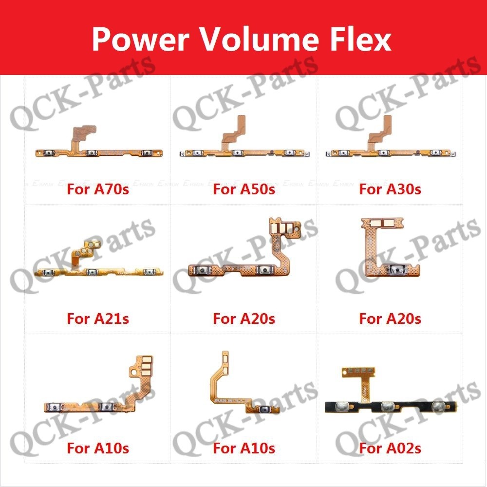 สวิทช์เปิดปิดปุ่ม Flex สําหรับ Samsung Galaxy A70s A50s A30s A21s A20s A20e A10s A02s Mute Silence Volume Key