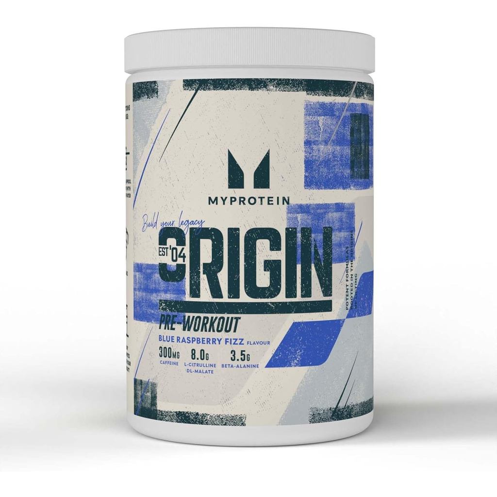Myprotein Alpha Pre-Workout Powder with Beta Alanine and Caffeine - ราสเบอร์รี่สีน้ําเงิน - 600g