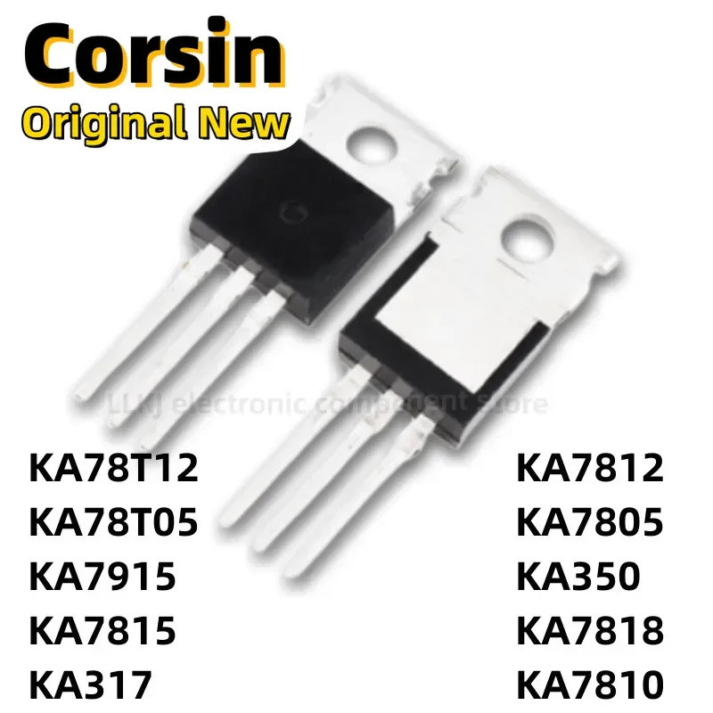 5PCS KA78T12 KA78T05 KA7915 KA7815 KA317 KA7812 KA7805 KA350 KA7818 KA7810 TO-220 MOS FET/สนามผลทราน
