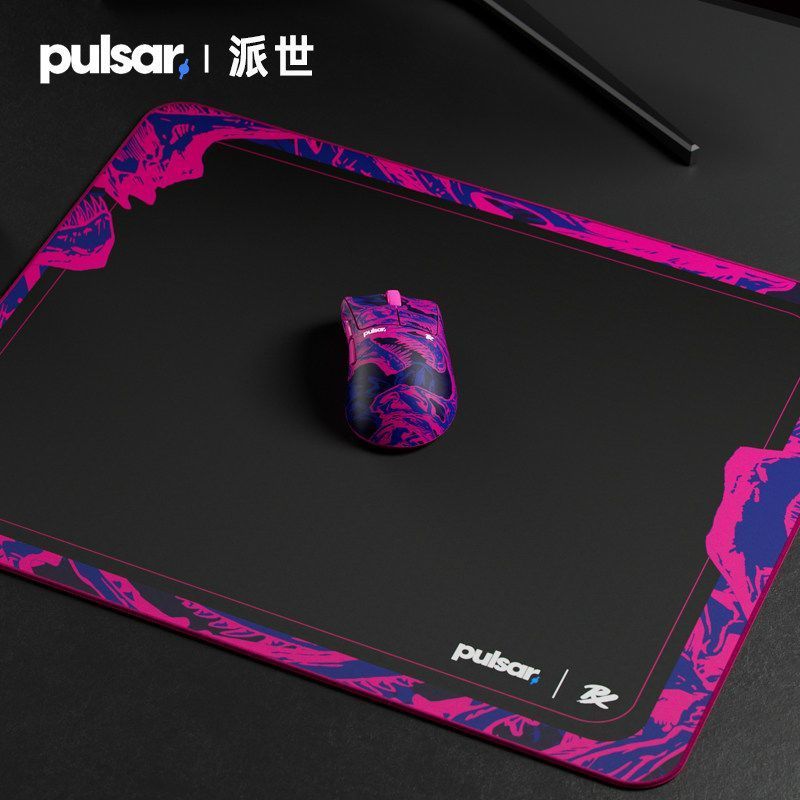 หูเป่ยจังหวัดหลอดสีฟ้าเทคโนโลยีเย็น จํากัด PULSAR PULSAR PRX ทีม Co-Branded Mouse Pad ด้านล่างยางกัน