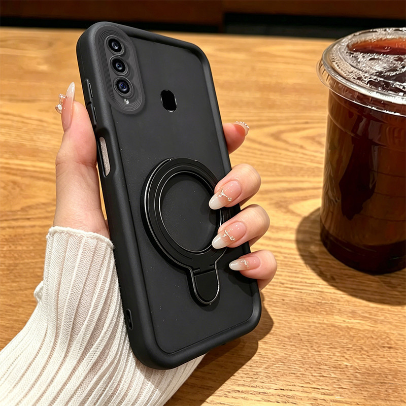 PBZZ สําหรับ SAMSUNG a20s เคสโทรศัพท์ Softcase ซิลิโคนกันกระแทก ดีไซน์ใหม่ความงามพร้อมที่วางสําหรับผู้ชายสีดํา JTUZJ3