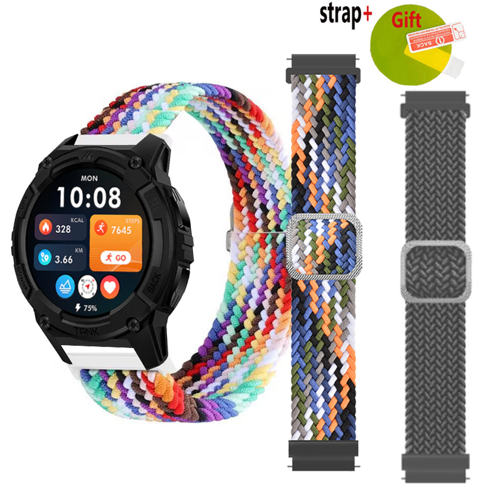 KOSPET TANK S2 สายรัดสมาร์ทสายรัดข้อมือ KOSPET TANK S2 ไนลอน Braided Loop ปรับสร้อยข้อมืออุปกรณ์เสริ