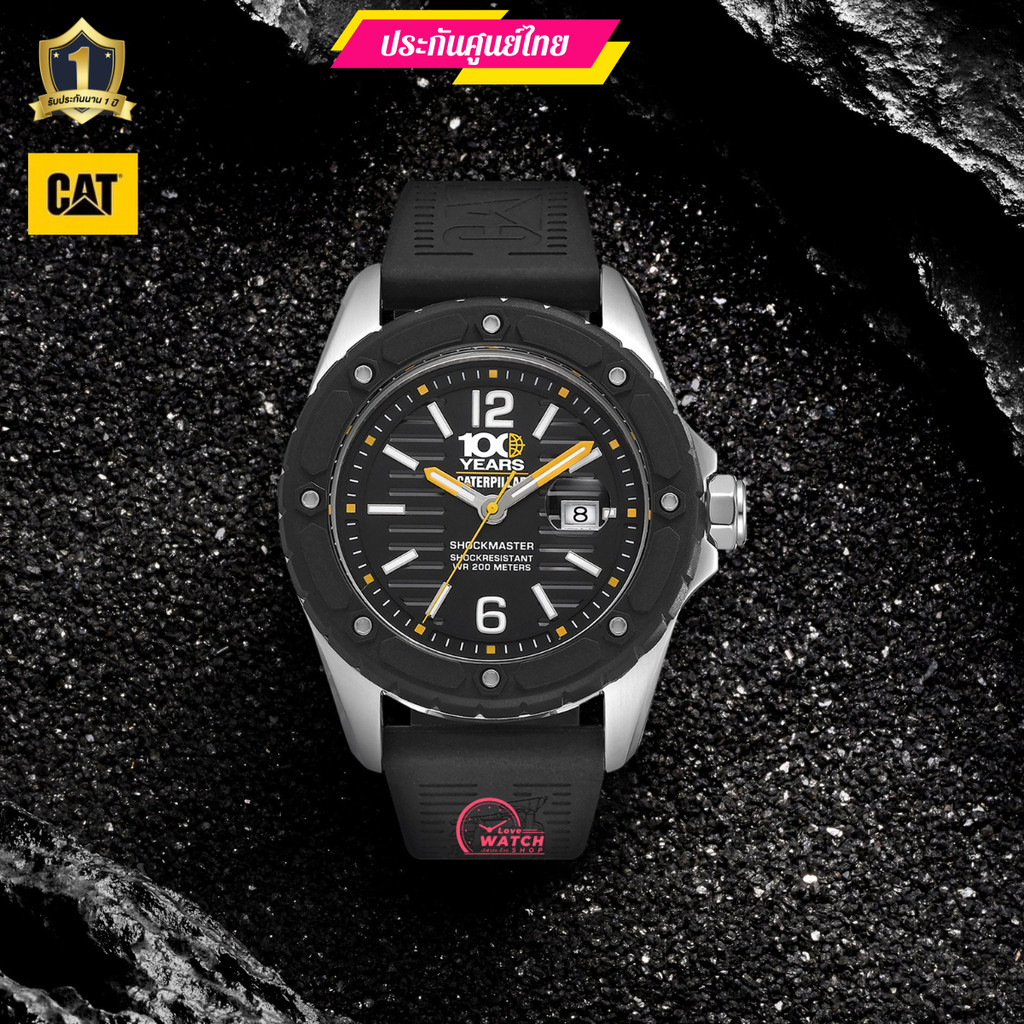 CAT SHOCKMASTER 100 YEARS นาฬิกาผู้ชายcat watches นาฬิกาแคทของแท้รุ่นครบรอบ100ปี Limited Edition ประ