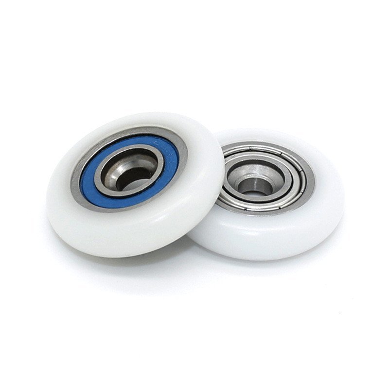 รอก S688ZZ แบริ่ง 688RS Rubberized POM Countersunk Hole ประตูห้องอาบน้ํา Windows Round Track Roller 