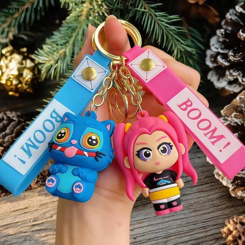 ใน KPop Devil Hunter อุปกรณ์ต่อพ่วง Widget Rumi Mira Zoe PVC พวงกุญแจกระเป๋าเป้สะพายหลังตกแต่ง Widge