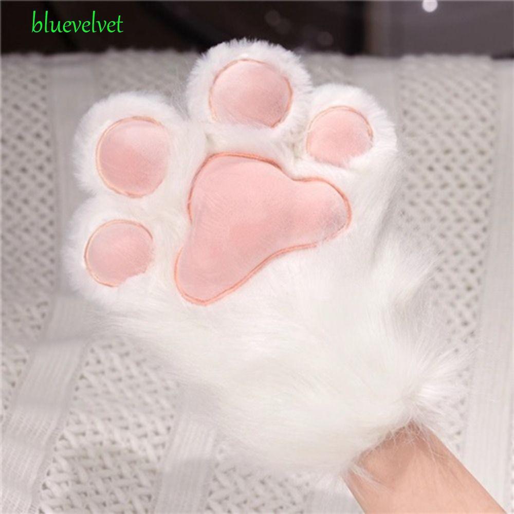 ถุงมือคอสเพลย์นิ้วลิงแมวน่ารัก FurSuit Kigurumi สำหรับ.party.thickened