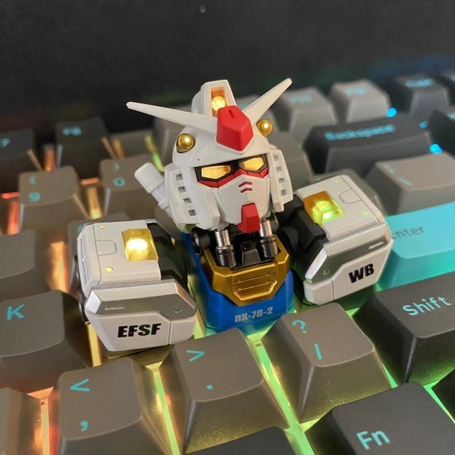 ฟรี Gundam Keycap Unicorn Mechanical Keyboard ส่วนบุคคลที่กําหนดเอง Esc TTC Creative rog